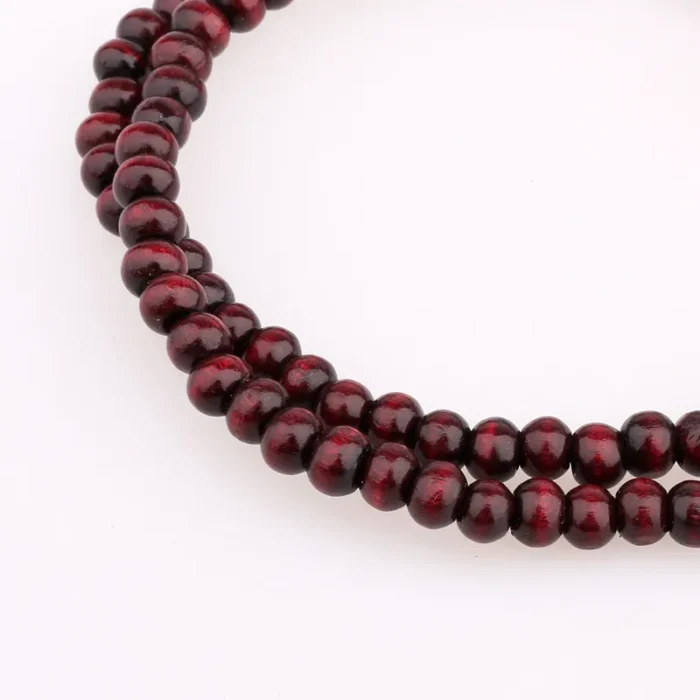 6mm*108 Natural Red Sandalwood Bead Prayer Japa Rosary Mala Bracelet Tibetan Buddhist meditation Wooden Rosary Beaded Bracelets - Image 4