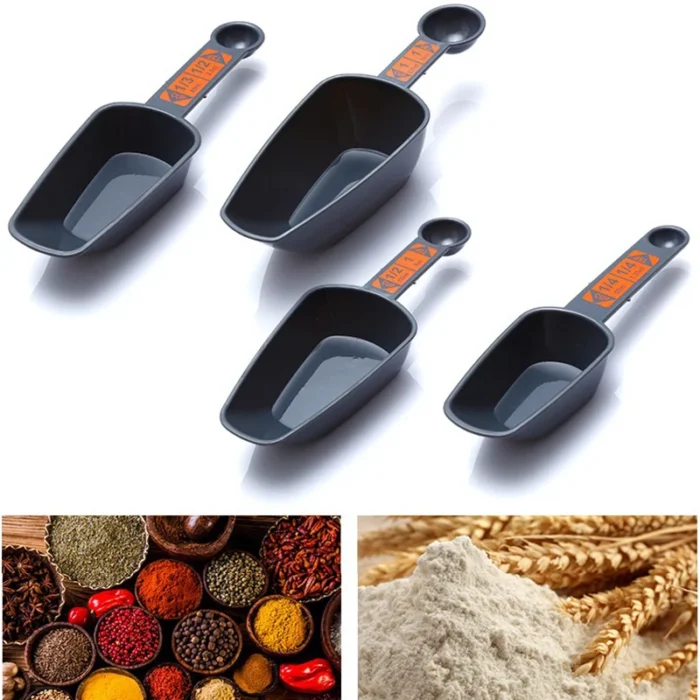 4pc Measuring Spoons Baking Cooking 1/4 Cup To 1 Cup PP Plastic With Scale Coffee Measuring Scoops Kitchen home Tool Accessories - Image 6