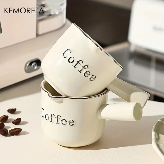Kemorela 3oz/90ml Ceramic Measuring Cups Espresso Extraction Cup Transfer Cup Milk Cup With Scale kitchen tools - Image 5