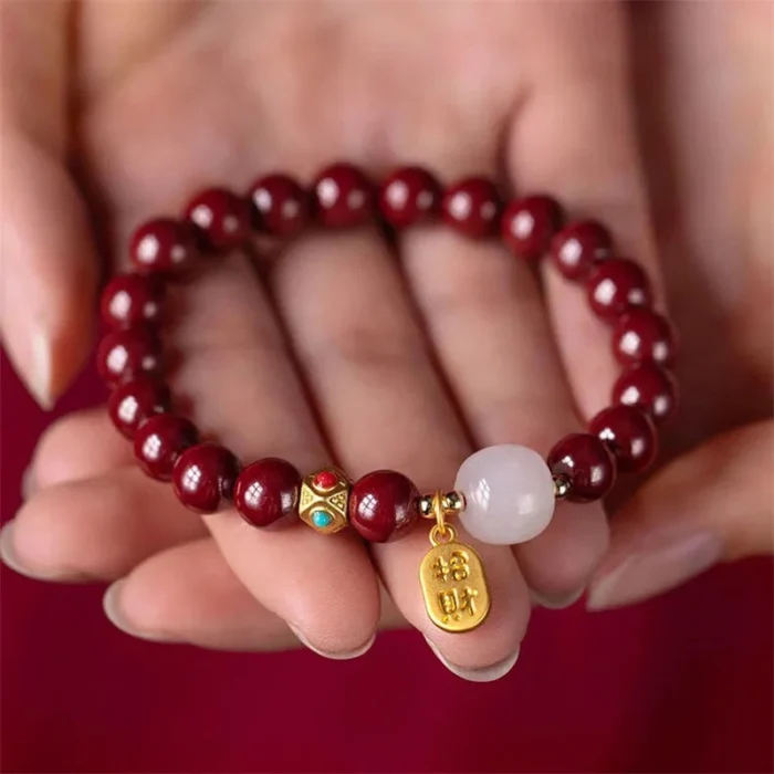 Lucky Wealth Red String Bead Bracelet Bangle Handmade Adjustable Attract Money Wealth Bracelet For Women Men - Image 2