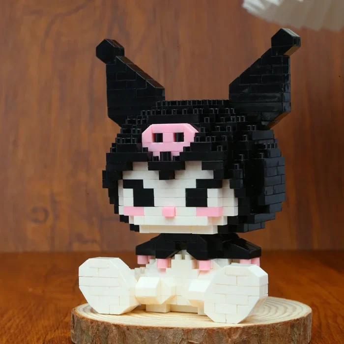 Disney Kawaii Hello Kitty Kuromi My Melody LinaBell Action Figure Building Blocks for Children Toys Anime Figure 3D Toys Gifts - Image 6