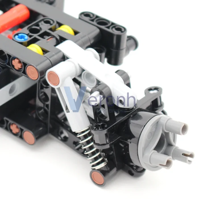 Compact Front Axle with Differential Steering Suspension Building Blocks Suitable for All-Wheel Drive MOC Technical Car Bricks - Image 6