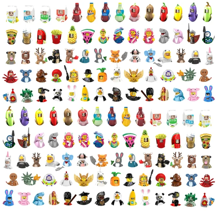 Girl Classic Movie Series Mini 3D Character Model Set Building Blocks Assembling Toys Children's Birthday Gifts Boys Girls