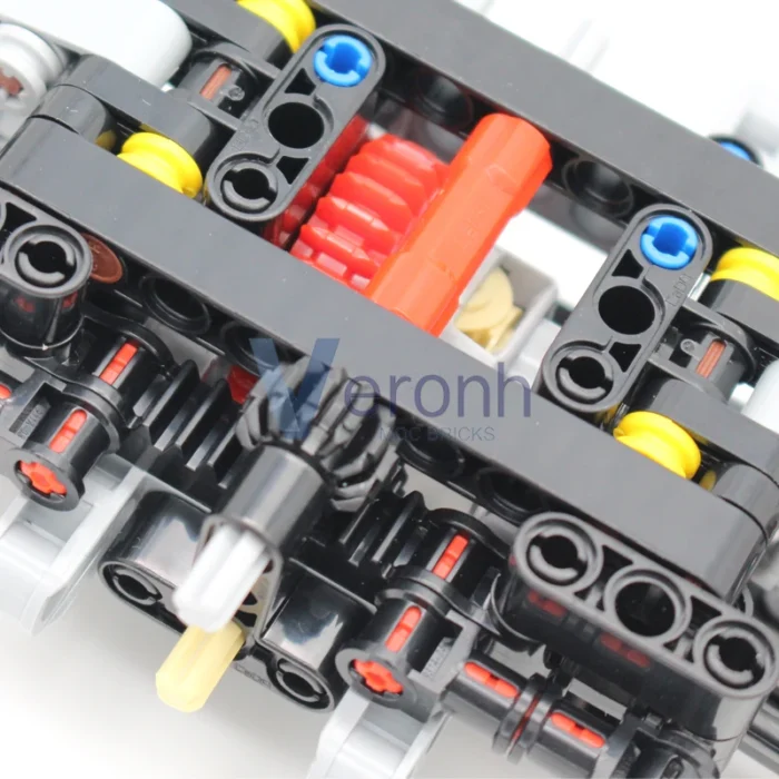 Compact Front Axle with Differential Steering Suspension Building Blocks Suitable for All-Wheel Drive MOC Technical Car Bricks - Image 5