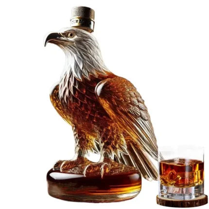 Eagle Liquor Decanter Dad Husband Glass Whiskey Decanter Bottle Exquisite Eagle Liquor Bottle Fun Home Decoration for Holidays