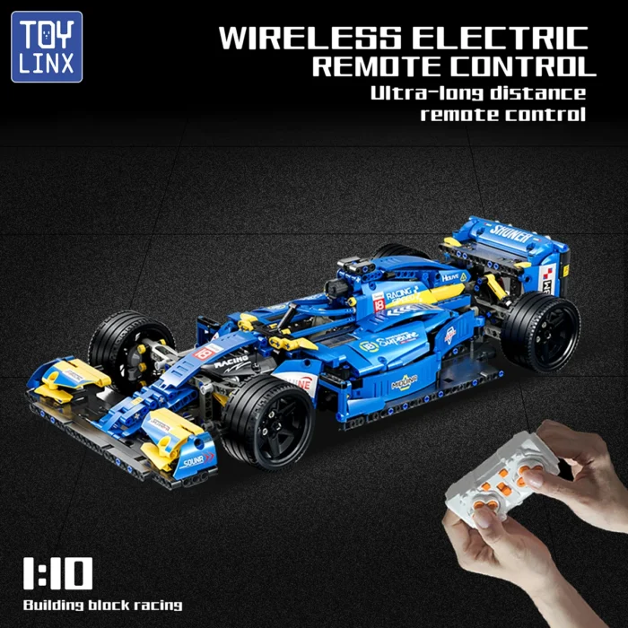 ToylinX F1 RC Race Cars 1161PCS Building Sets MOC Remote Control Building Blocks Collectible Model Car Suitable for Festive Gift - Image 2