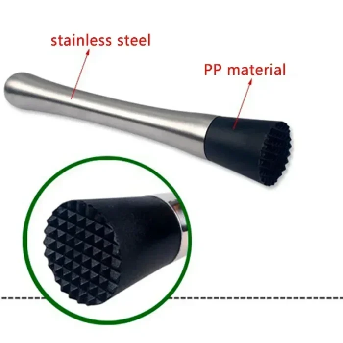 Durable Stainless Steel Wine Mixing Stick Muddler Cocktail Stirrer Shaker Ice Crusher Comfortable Grip Barware Tool - Image 5