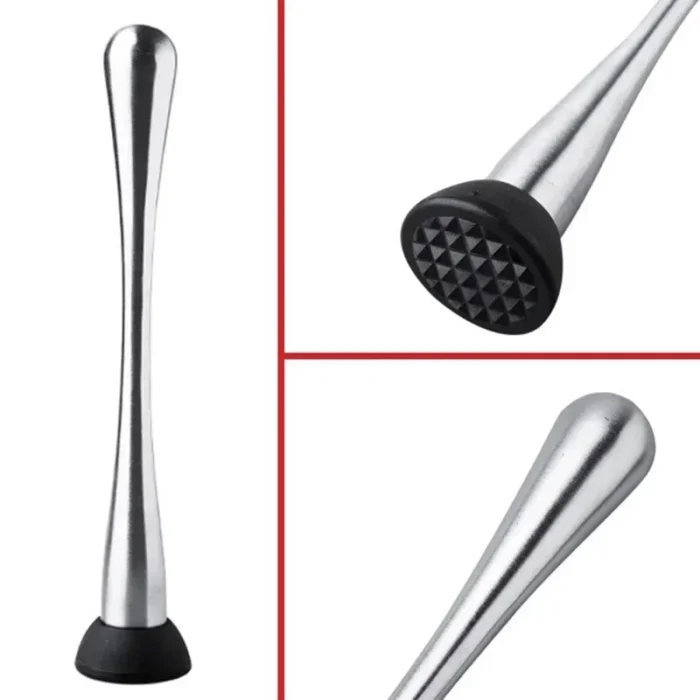 Durable Stainless Steel Wine Mixing Stick Muddler Cocktail Stirrer Shaker Ice Crusher Comfortable Grip Barware Tool - Image 6