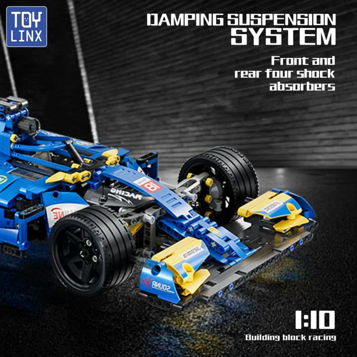 ToylinX F1 RC Race Cars 1161PCS Building Sets MOC Remote Control Building Blocks Collectible Model Car Suitable for Festive Gift - Image 3