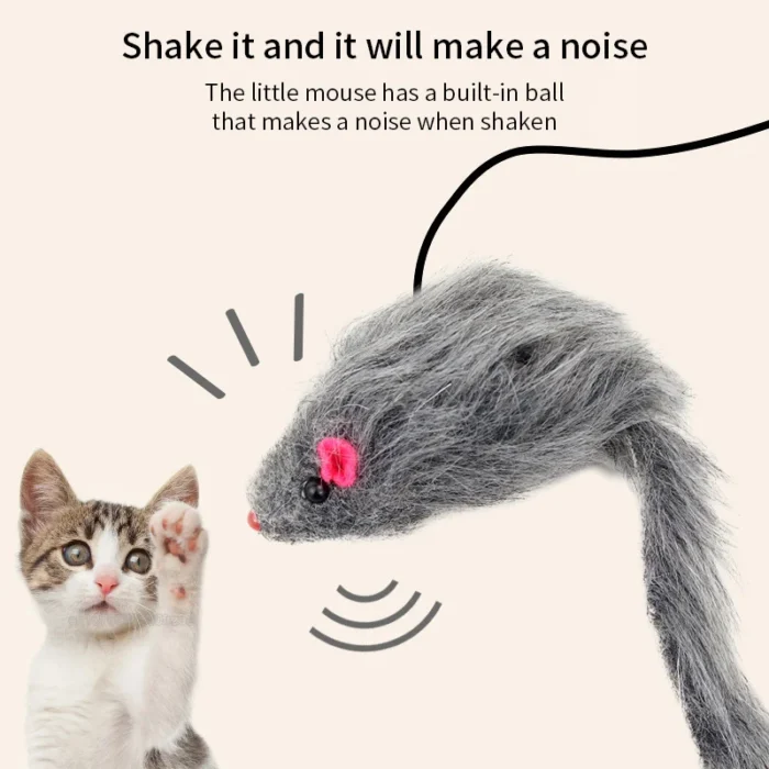 Interactive Cat Toy Hanging Clip Door Plush Mouse Self-hi Hanging Door Elastic Funny Cat Toy Juguetes Para Gatos Rascador Gato - Image 5
