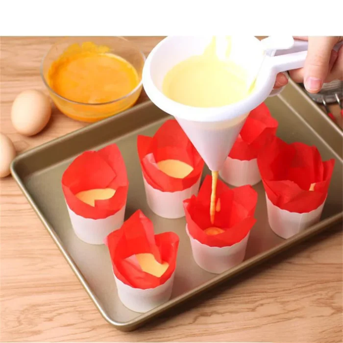 1PC Hand-held Baking Funnel Tools Adjustable Cream Batter Cupcake Chocolate Liquid Dispenser Pancake Baking Tools - Image 3