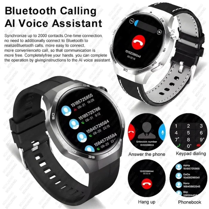For Huawei Xiaomi GT5 Pro Smart Watch Men AMOLED HD Screen GPS NFC Heart Rate Bluetooth Call IP68 Waterproof SmartWatch 2025 New - Image 4