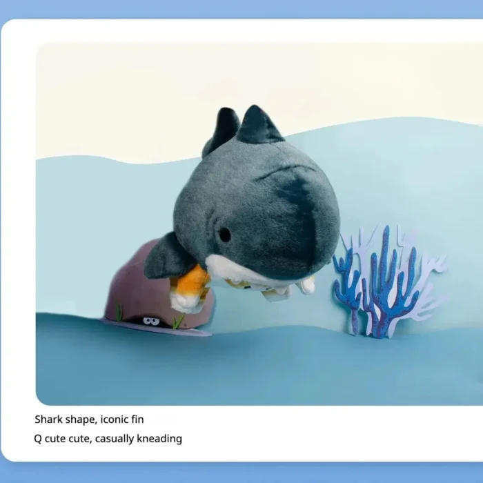 Cute Shark Cat Plush Doll Pendant Beautiful Room And Car Shrimp Cat Decoration Pendant Opening Holiday Boys and Girls Gift - Image 2