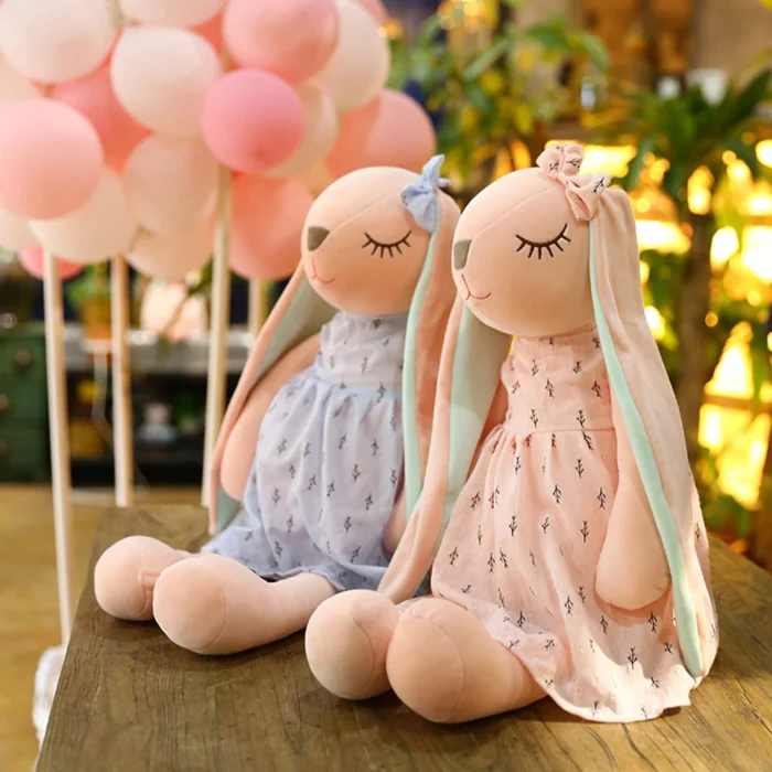35CM Cute Cartoon Long Ears Rabbit Doll Baby Soft Plush Toys For Children Rabbit Sleeping Mate Stuffed Plush Animal Toys Infants - Image 2