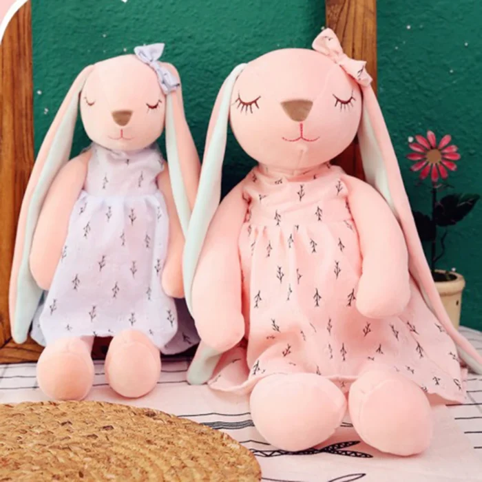 35CM Cute Cartoon Long Ears Rabbit Doll Baby Soft Plush Toys For Children Rabbit Sleeping Mate Stuffed Plush Animal Toys Infants - Image 3