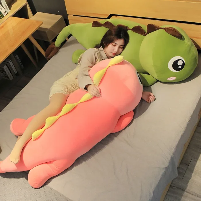 60CM Long Dinosaur Plush Toys Lovely Soft Anime Animal Dinosaur Stuffed Kawaii Room Decor Doll Pillow Toy For Kids Girl Gifts - Image 3