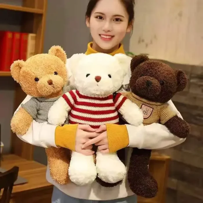 30cm40cm Plush Sweater Bear Toys Dolls Dolls Cute Dress Up Bear Birthday Gift Soothing sleep - Image 4