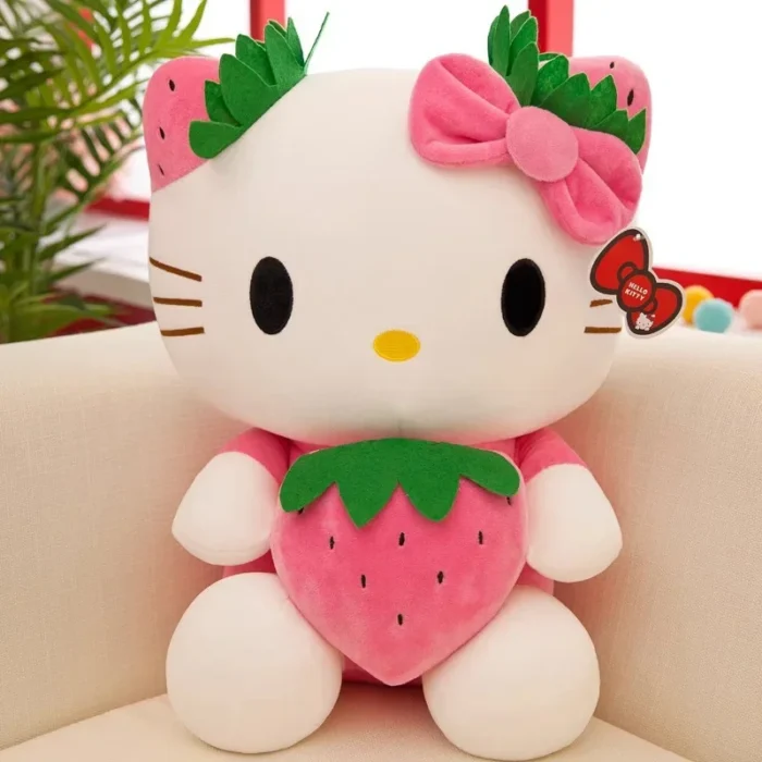 22cmHello Kitty Plush Toy Plushies Sanrio Doll Kuromi Home Decoration Room Pillow Cinnamoroll Kawaii Children Birthday Gift Girl - Image 2