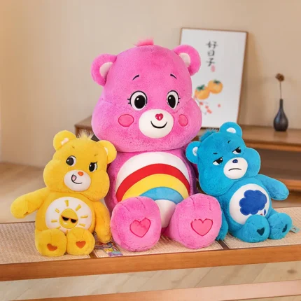 Care Bears Cute Rainbow Bear Plush Toys Lovely Cartoon Bear Soft Stuffed Dolls Homdecor Sleeping Plush Pillows