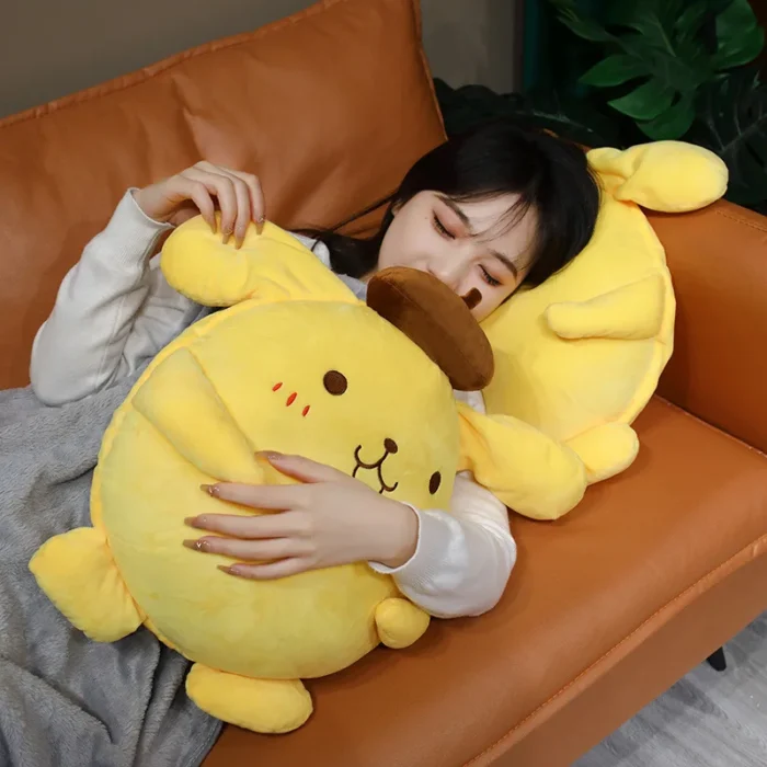40cm Sanrio Pom Pom Purin Stuffed Plush Toys Lovely Pillow Gift Kids Super Soft Pom Pom Purin Plushie Doll Room Decoration - Image 3