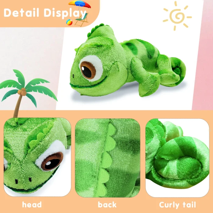 Pascal Rapunzel Chameleon Plush Toy Soft Stuffed Animals Plush Shoulder Plush Suitable for Parties Perfect Gift for Kids - Image 5