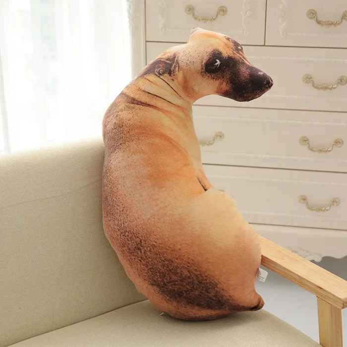 Printed Throw Pillow 3D Cute Lifelike Animal Funny Dog Cartoon Personality Cushion Birthday Gift Doll Children Favorite Cushion - Image 2