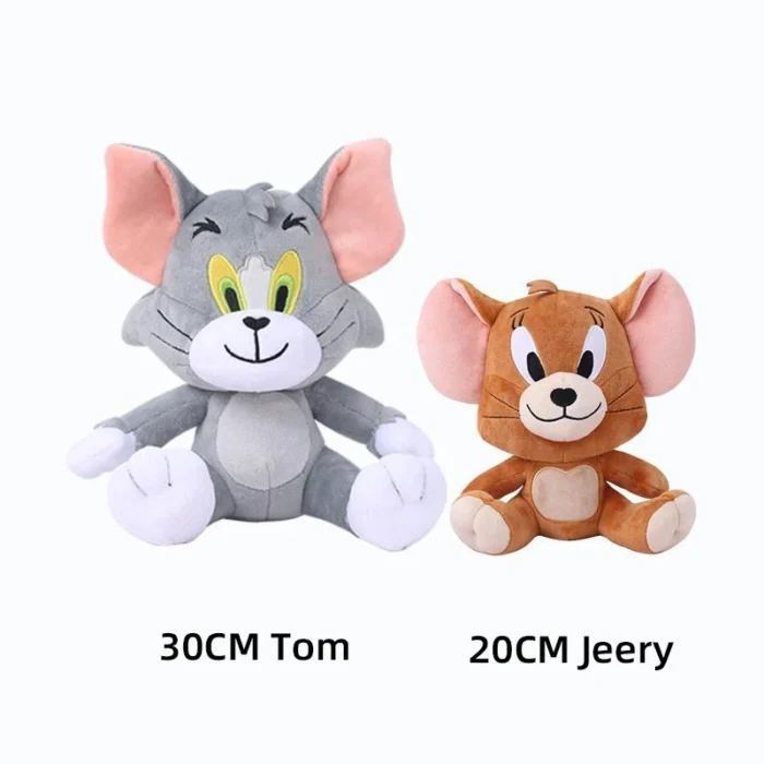 Anime Tom And Jerry Plush Toy Cartoon Movie Figures Cat Mouse Cute Plushies Stuffed Animal Doll Toys For Kids Gift Free Shipping - Image 3