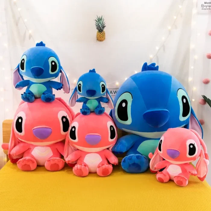 20-60cm Giant Size Lilo & Stitch Couple Models Cartoon Stuffed Plush Anime Plushs Toys Pendant Toy Pillow Kids Birthday Gift - Image 6