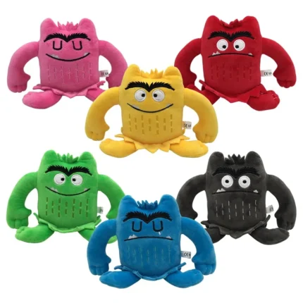 6 Colors The Color Monster Plush Toy Animal Soft Stuffed Dolls For Kids 1pcs/pack