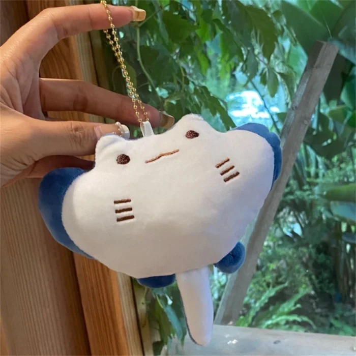 Manta Ray Plush Toy Doll Marine Animal Keychain Fur Pendant Ornament Sea Life Stuffed Kawaii Devil Ray Boyfriend Girlfriend Gift - Image 2