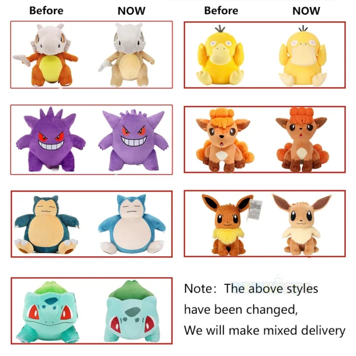 Original Peluche Pokemon Gengar Peluche 24cm Pokemon stuffed Toy Cute Cartoon Pikachu Plush Doll Soft Doll Child Birthday Gift - Image 5