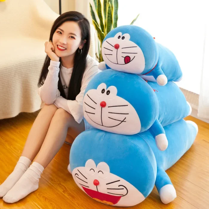 Large Size Kawaii Doraemon Plush Toy Soft Stuffed Cartoon Animal Doll Blue Jingle Cat Home Decoration Children Christmas Gift - Image 2