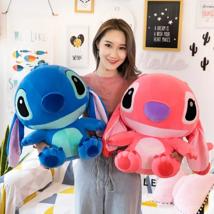 20-60cm Giant Size Lilo & Stitch Couple Models Cartoon Stuffed Plush Anime Plushs Toys Pendant Toy Pillow Kids Birthday Gift - Image 3