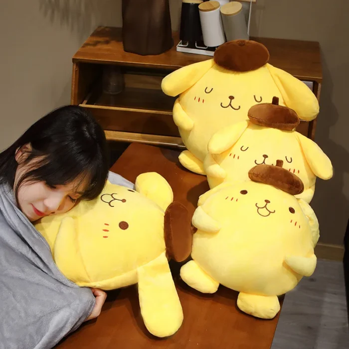 40cm Sanrio Pom Pom Purin Stuffed Plush Toys Lovely Pillow Gift Kids Super Soft Pom Pom Purin Plushie Doll Room Decoration - Image 4