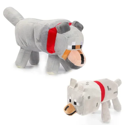 Game MC Baby Pig Plush Stuffed Toys Wolf Ocelot Baby Pig Enderman Plush Soft Animals Toy Doll for Kids Children Gifts