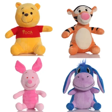 Cute Cartoon Bear Donkey Tigger Piglet Pig Plush Doll Comfortable Rag Doll Sitting Little Tiger Children's Toy