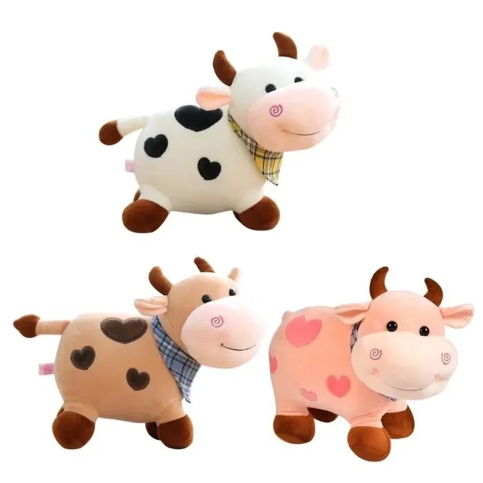 Cute Cartoon Home Decoration Cow Plush Toy Kids Toy Stuffed Animals Animal Plush Doll Smile Cow Stuffed Toy Cattle Plush Toy - Image 4