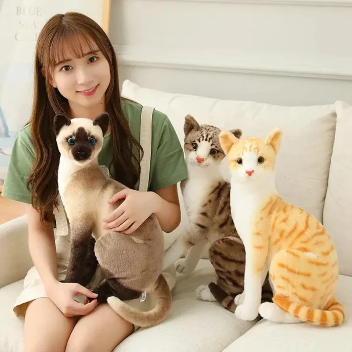 Cute Plush Cat Doll Soft Stuffed Animal Plush Kitten Toys for Children Cartoon Kids Girl Baby Birthday Gift - Image 2