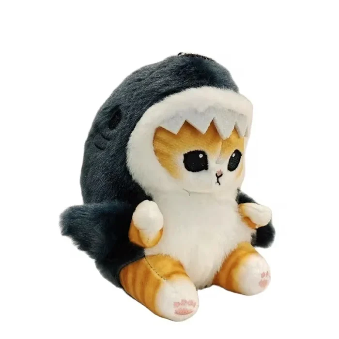 Cute Shark Cat Plush Doll Pendant Beautiful Room And Car Shrimp Cat Decoration Pendant Opening Holiday Boys and Girls Gift - Image 3