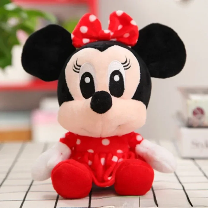 20cm Disney Minnie Mickey Plush Doll Anime Cartoon Kawaii Mickey Mouse Toys Girlfriend Surprise Couple Christmas Birthday Gifts - Image 4
