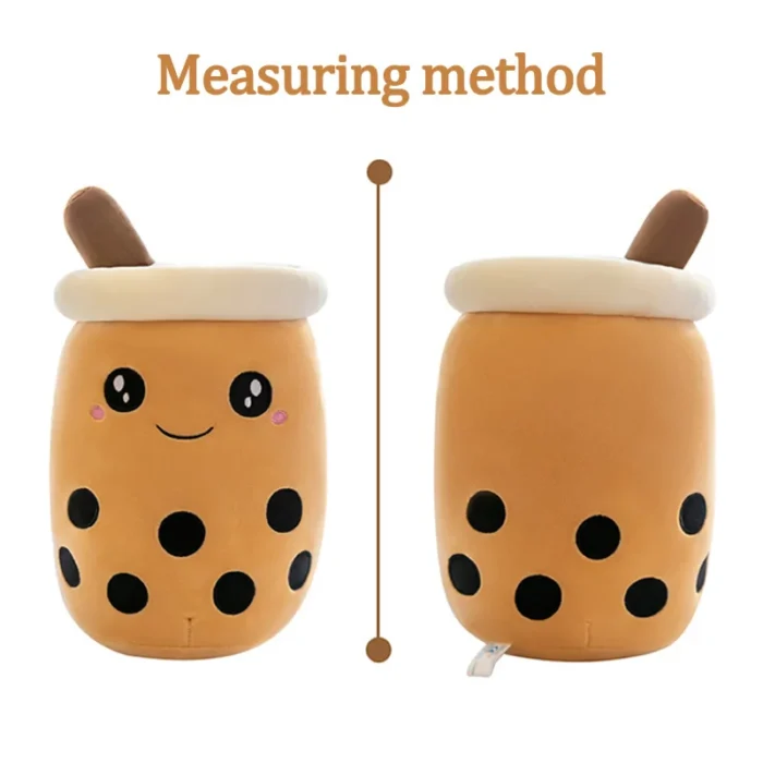 Cute Stuffed Boba Plush Bubble Tea Real-life Bubo Food Milk Cup Plushie Pillow Soft Kawaii Plush Toys Gifts for Kids Adult 24CM - Image 6