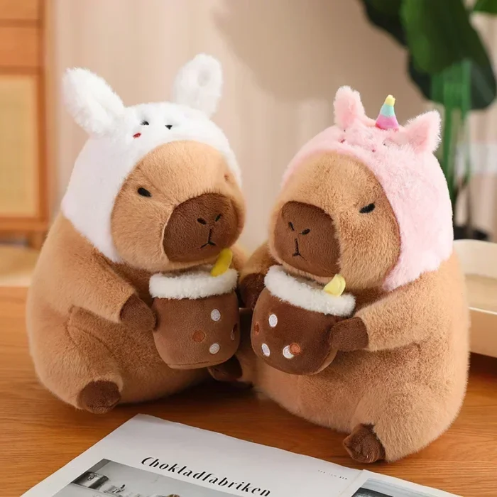 23CM Kawaii Anime Capybara Bread Plush Toy Creative Stuffed Animals Capybara Toast Doll Girl Birthday Toys Girlfriend Cute Gift - Image 2