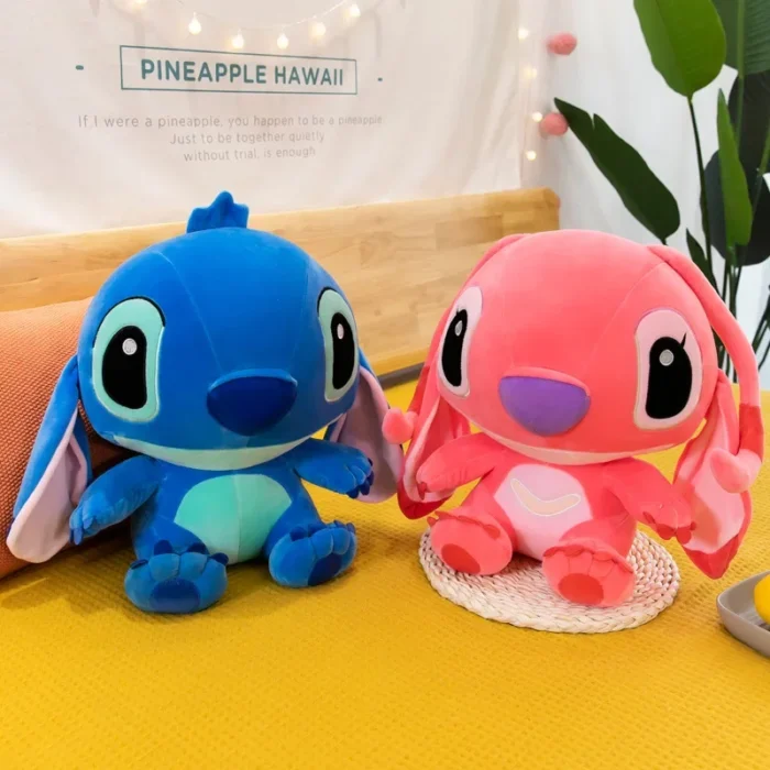 20-60cm Giant Size Lilo & Stitch Couple Models Cartoon Stuffed Plush Anime Plushs Toys Pendant Toy Pillow Kids Birthday Gift - Image 5