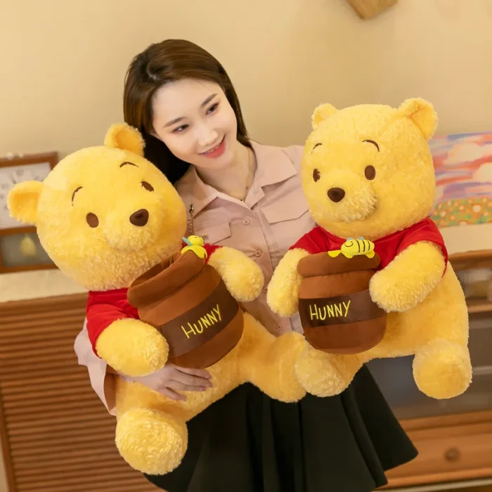 35-55cm Anime Disney Honey Jar Winnie The Pooh Soft Plush Toys Pooh Bear Stuffed Animal Dolls Children Kids Kawaii Birthday Gift - Image 2