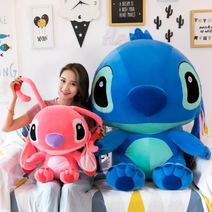 20-60cm Giant Size Lilo & Stitch Couple Models Cartoon Stuffed Plush Anime Plushs Toys Pendant Toy Pillow Kids Birthday Gift - Image 2