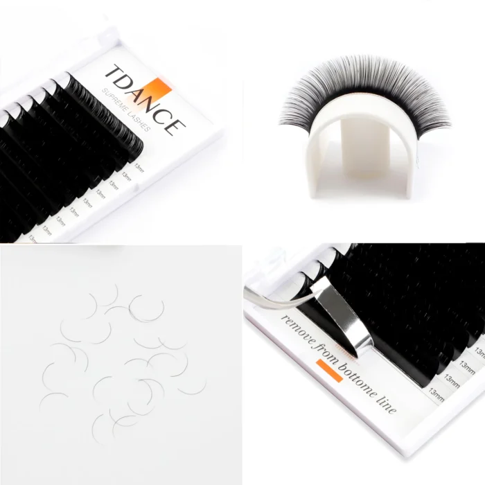 TDANCE Classic Eyelash Extension 16 Rows Soft Faux Mink Lashes Russian Volume Makeup Eyelashes Professionals Individual Eye Lash - Image 4