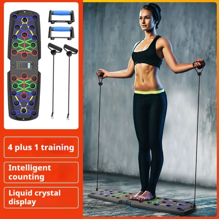 Foldable Push Up Board Chest Abs Core Training Equipment Portable Home Gym Fitness - Image 2