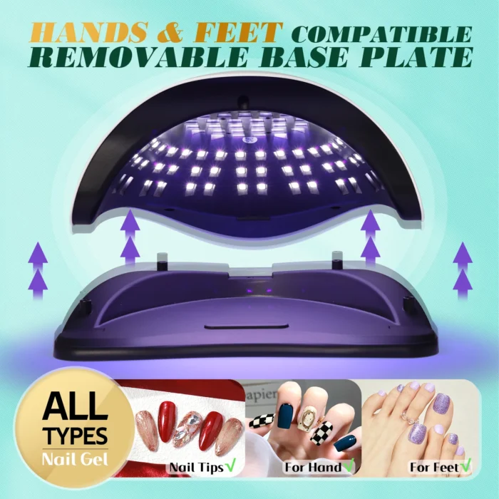 UV LED Nail Lamp 380W Nail Curing Lamps For Home Salon Powerful LED Drying Lamps For All Gel Polish Professional Nail Equipment - Image 6