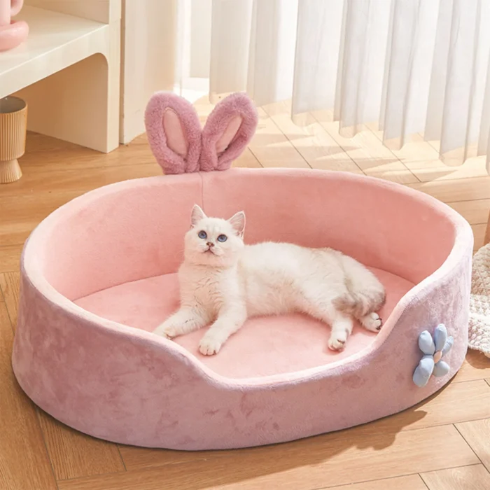 Detachable Pet Bed Pet Bed Detachable Washable Dog Sleeping Bed Soft Comfortable Warm Cat Bed for Four Seasons Soft Pet Bed - Image 2