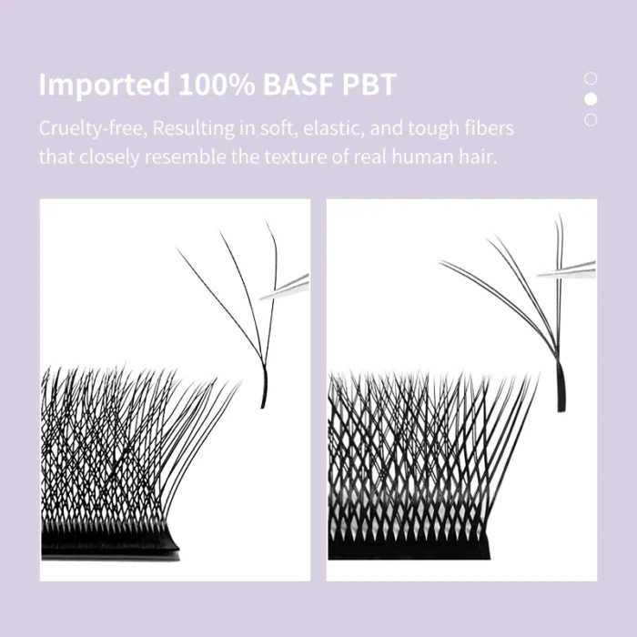 DIYDAY W Shape Eyelashes Extensions W Shaped Bloom 3d 4d 5d 6d 7d 8d Eye Lashes Natural Soft Premade Fan Lash Extensions - Image 5